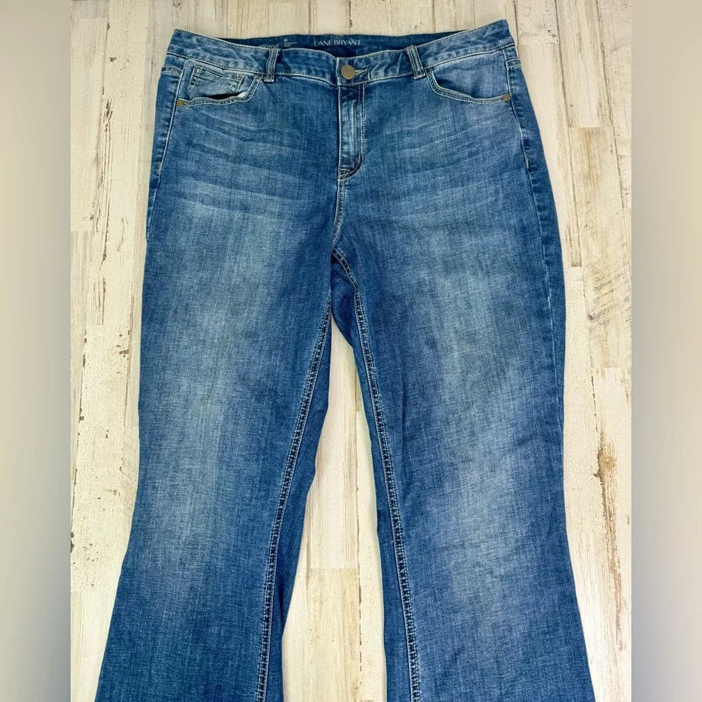 Lane Bryant Women’s Jeans Size 16R Boot Cut Genius Fit - Picture 2 of 10